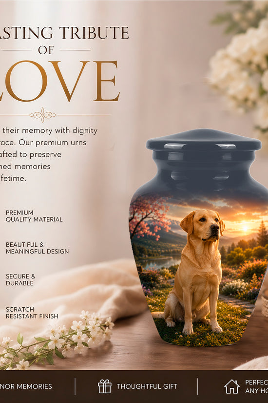 Dachshund Dog Cremation - Custom Human & Pet Bond Tribute Urns For Ashes