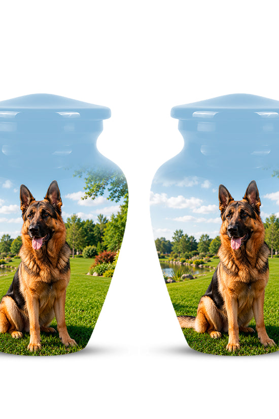 German Shepherd Dog Cremation Urn – Personalized Pet Memorials For Ashes