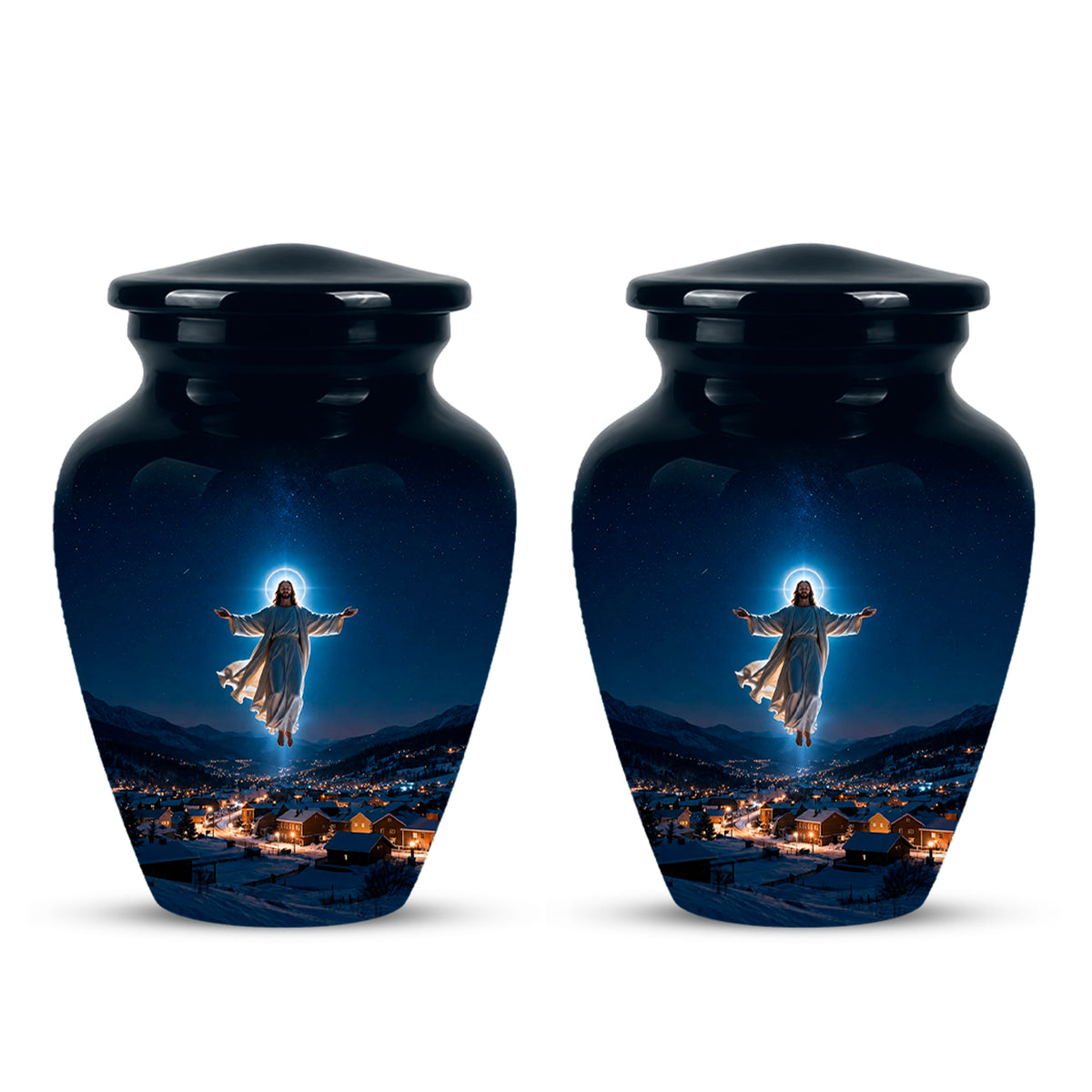 Personalized Jesus Memorial Urn – Religious Cremation Urn For Ashes