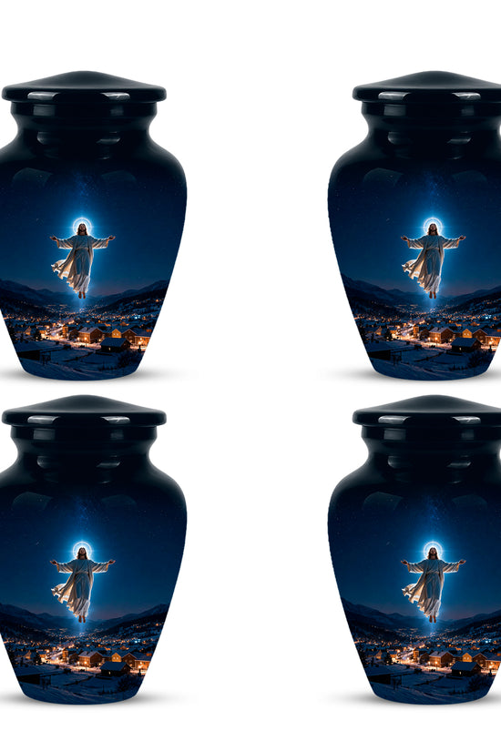 Personalized Jesus Memorial Urn – Religious Cremation Urn For Ashes