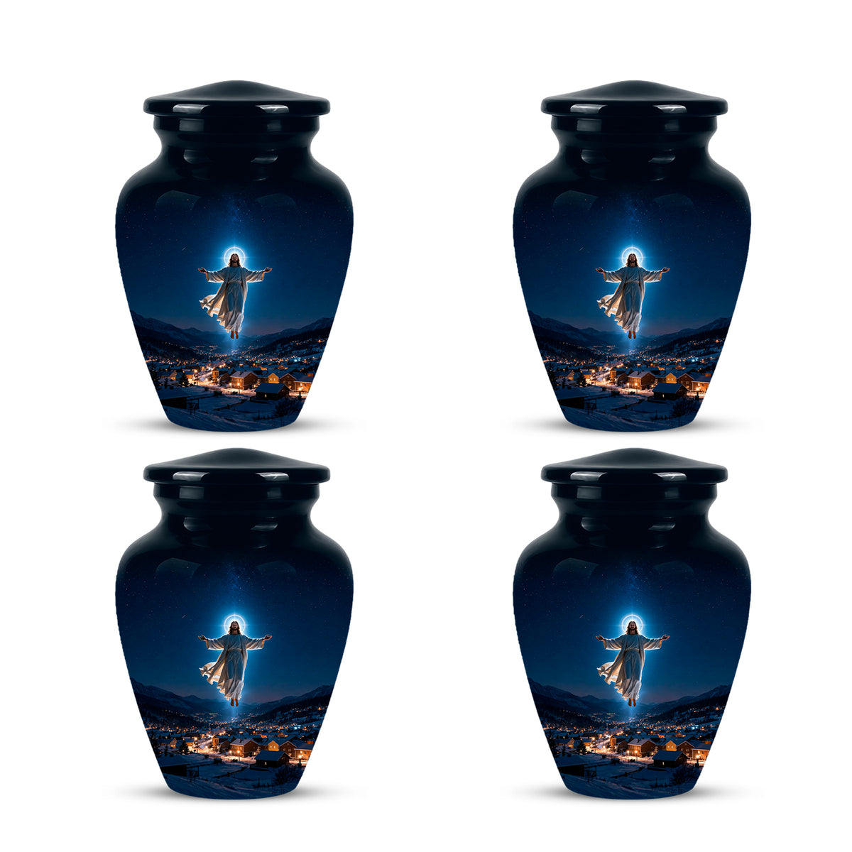 Personalized Jesus Memorial Urn – Religious Cremation Urn For Ashes