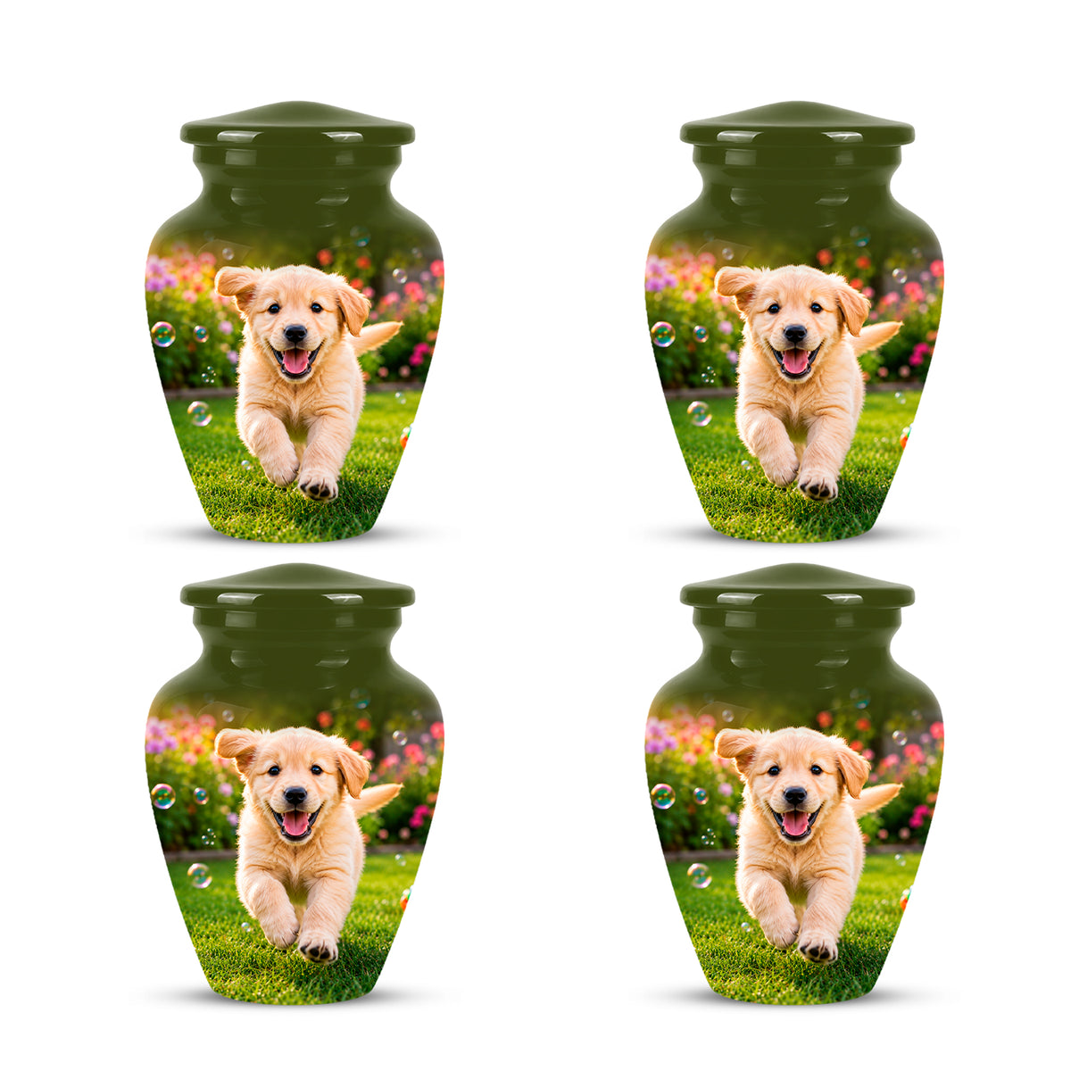Playful Pet Puppy Cremation Urn - Custom Memorial Urns For Dog Ashes