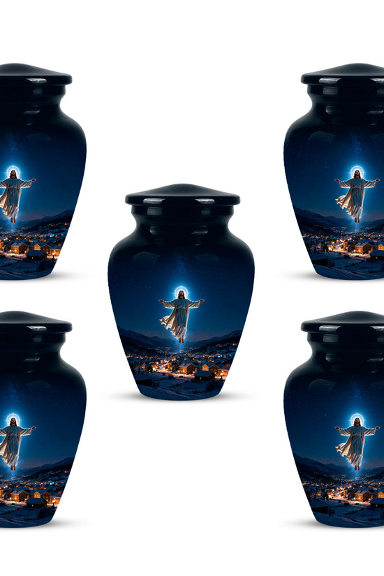 Personalized Jesus Memorial Urn – Religious Cremation Urn For Ashes