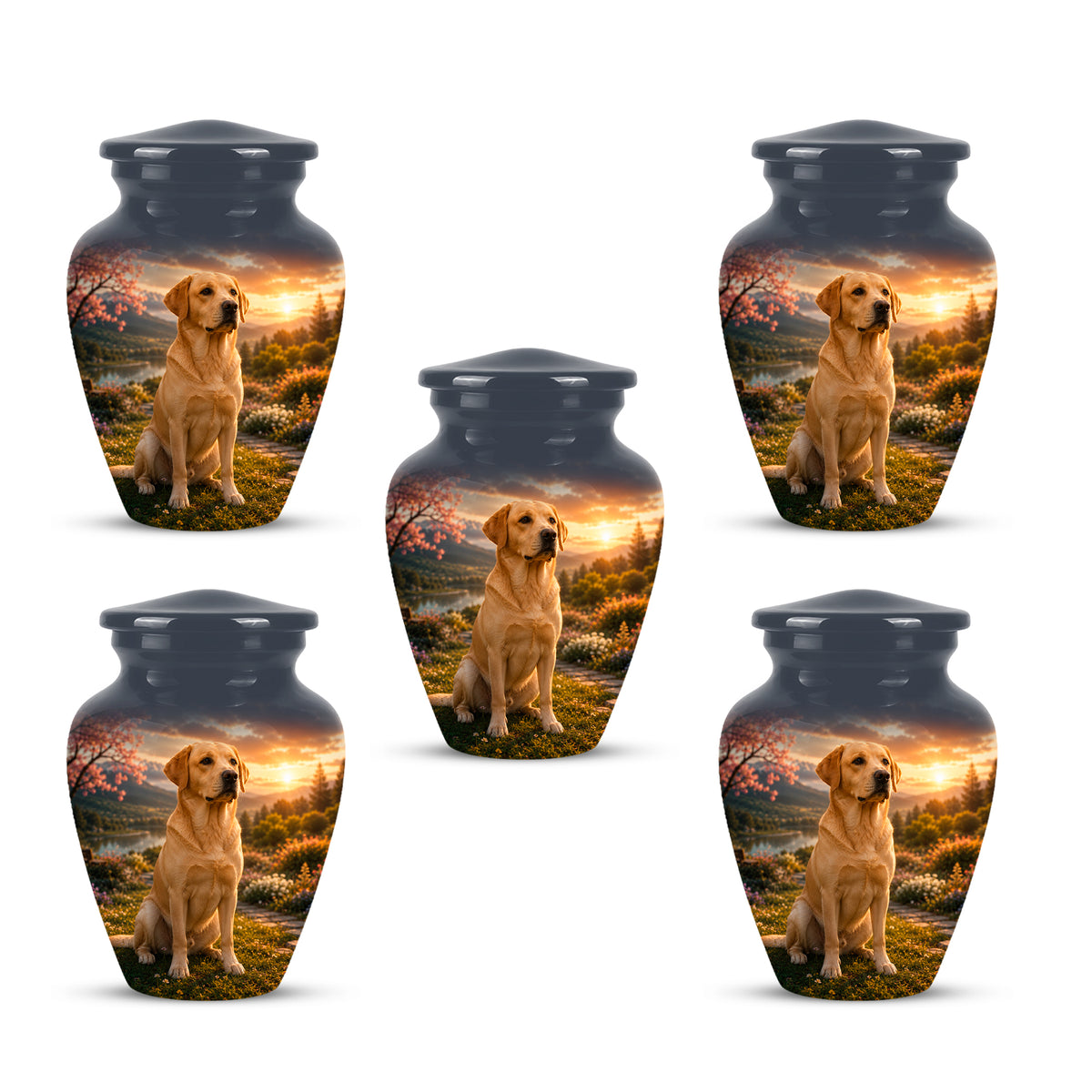 Dachshund Dog Cremation - Custom Human & Pet Bond Tribute Urns For Ashes