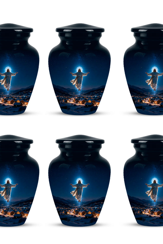 Personalized Jesus Memorial Urn – Religious Cremation Urn For Ashes