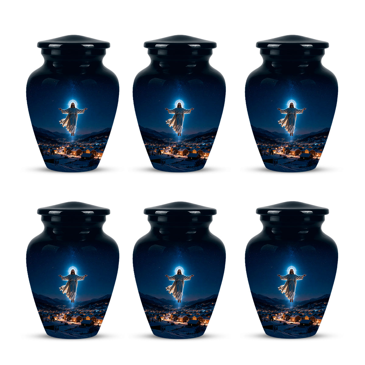 Personalized Jesus Memorial Urn – Religious Cremation Urn For Ashes