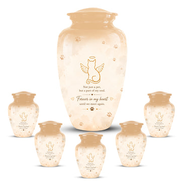 10 inch Large Urn with 5 Keepsake 3 inch