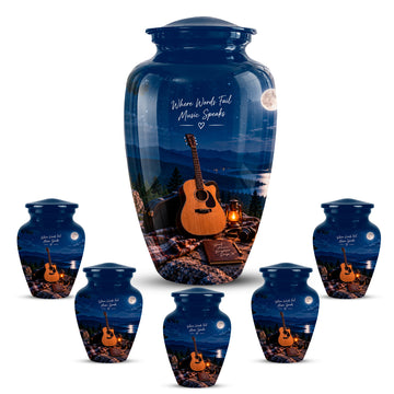 10 inch Large Urn with 5 Keepsake 3 inch