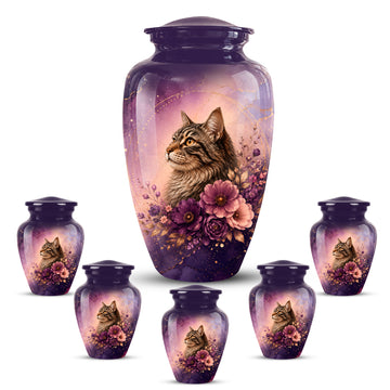 10 inch Large Urn with 5 Keepsake 3 inch