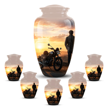 10 inch Large Urn with 5 Keepsake 3 inch