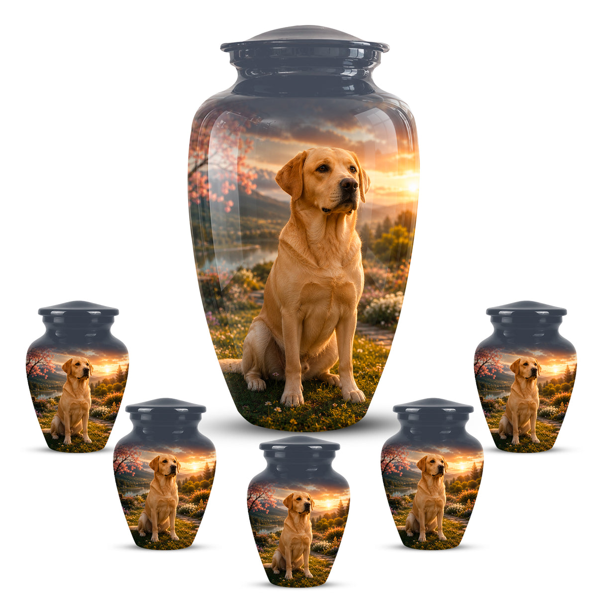 Dachshund Dog Cremation - Custom Human & Pet Bond Tribute Urns For Ashes