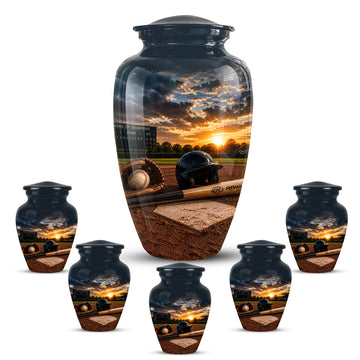 10 inch Large Urn with 5 Keepsake 3 inch