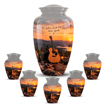 10 inch Large Urn with 5 Keepsake 3 inch