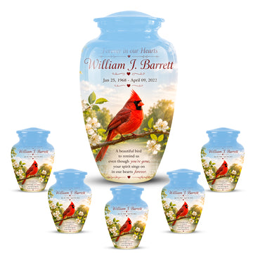 10 inch Large Urn with 5 Keepsake 3 inch