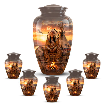 10 inch Large Urn with 5 Keepsake 3 inch