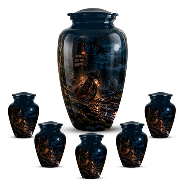 10 inch Large Urn with 5 Keepsake 3 inch