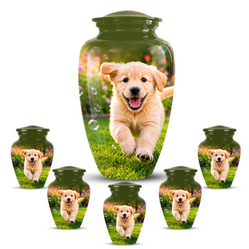 10 inch Large Urn with 5 Keepsake 3 inch