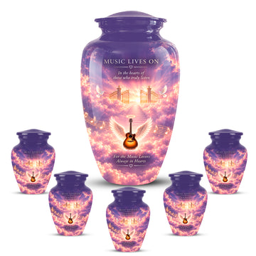 10 inch Large Urn with 5 Keepsake 3 inch
