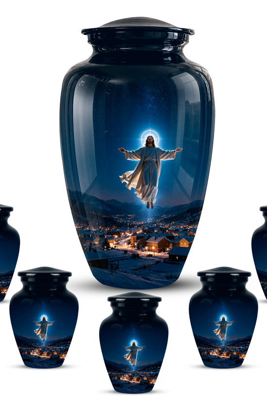 Personalized Jesus Memorial Urn – Religious Cremation Urn For Ashes