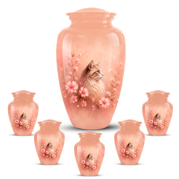 10 inch Large Urn with 5 Keepsake 3 inch
