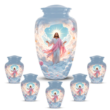 10 inch Large Urn with 5 Keepsake 3 inch