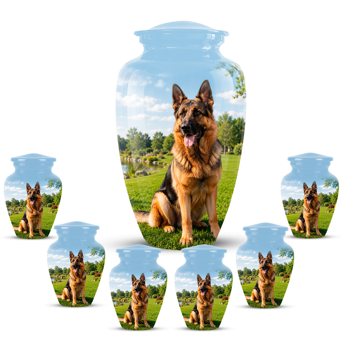 German Shepherd Dog Cremation Urn – Personalized Pet Memorials For Ashes