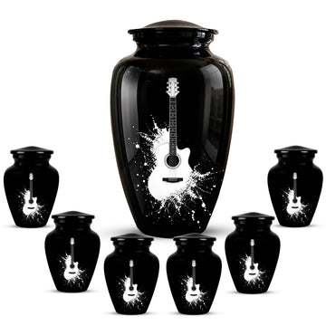 10 inch Large Urn with 6 Keepsake 3 inch