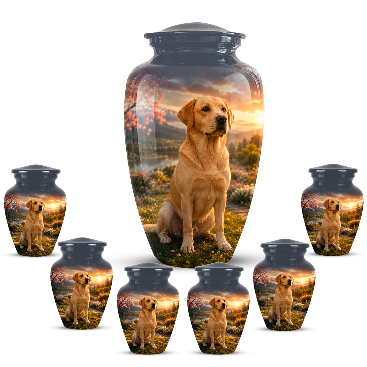 Dachshund Dog Cremation - Custom Human & Pet Bond Tribute Urns For Ashes