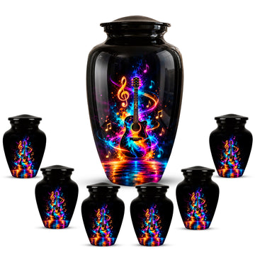10 inch Large Urn with 6 Keepsake 3 inch