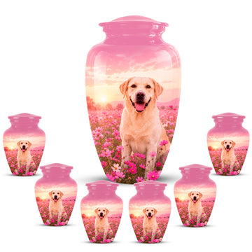 10 inch Large Urn with 6 Keepsake 3 inch