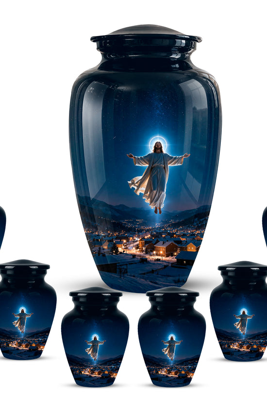 Personalized Jesus Memorial Urn – Religious Cremation Urn For Ashes