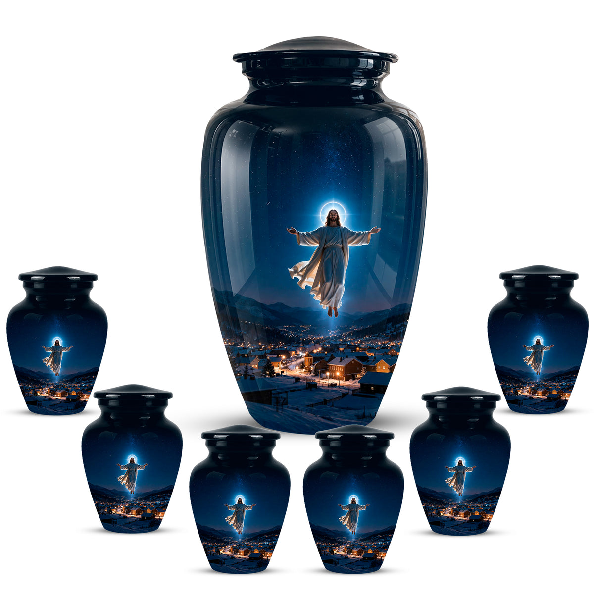 Personalized Jesus Memorial Urn – Religious Cremation Urn For Ashes