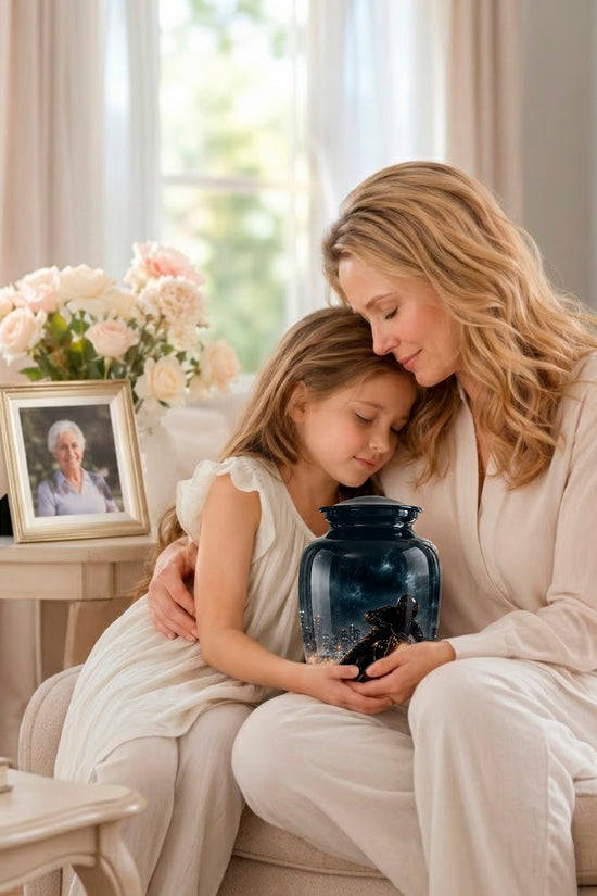 Personalized Biker Cremation Urn – Motorcycle Rider Memorial Tribute
