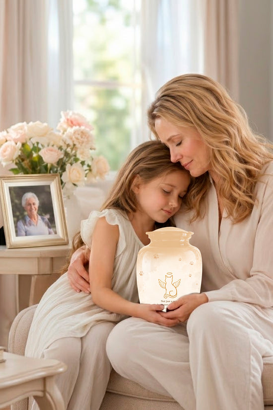 Personalized Cat Cremation Aluminum Urn – Artistic Pet Ashes Memorial