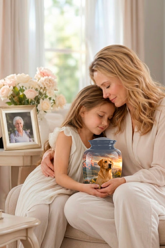 Dachshund Dog Cremation - Custom Human & Pet Bond Tribute Urns For Ashes