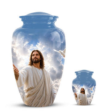 10 inch Large Urn with 1 Keepsake 3 inch