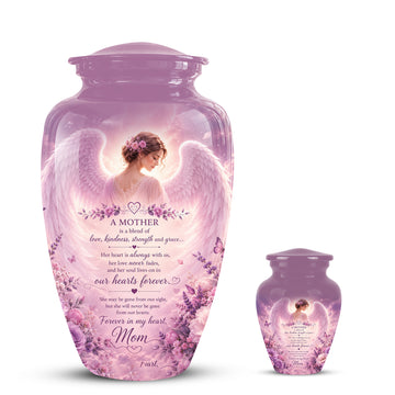 10 inch Large Urn with 1 Keepsake 3 inch