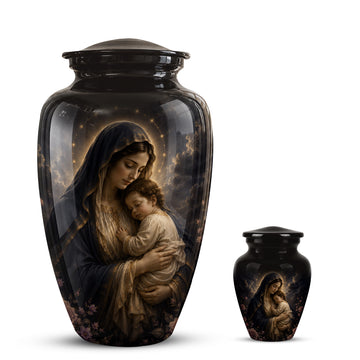 10 inch Large Urn with 1 Keepsake 3 inch