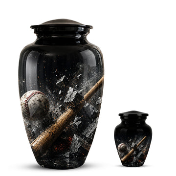 10 inch Large Urn with 1 Keepsake 3 inch
