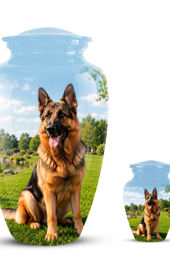German Shepherd Dog Cremation Urn – Personalized Pet Memorials For Ashes