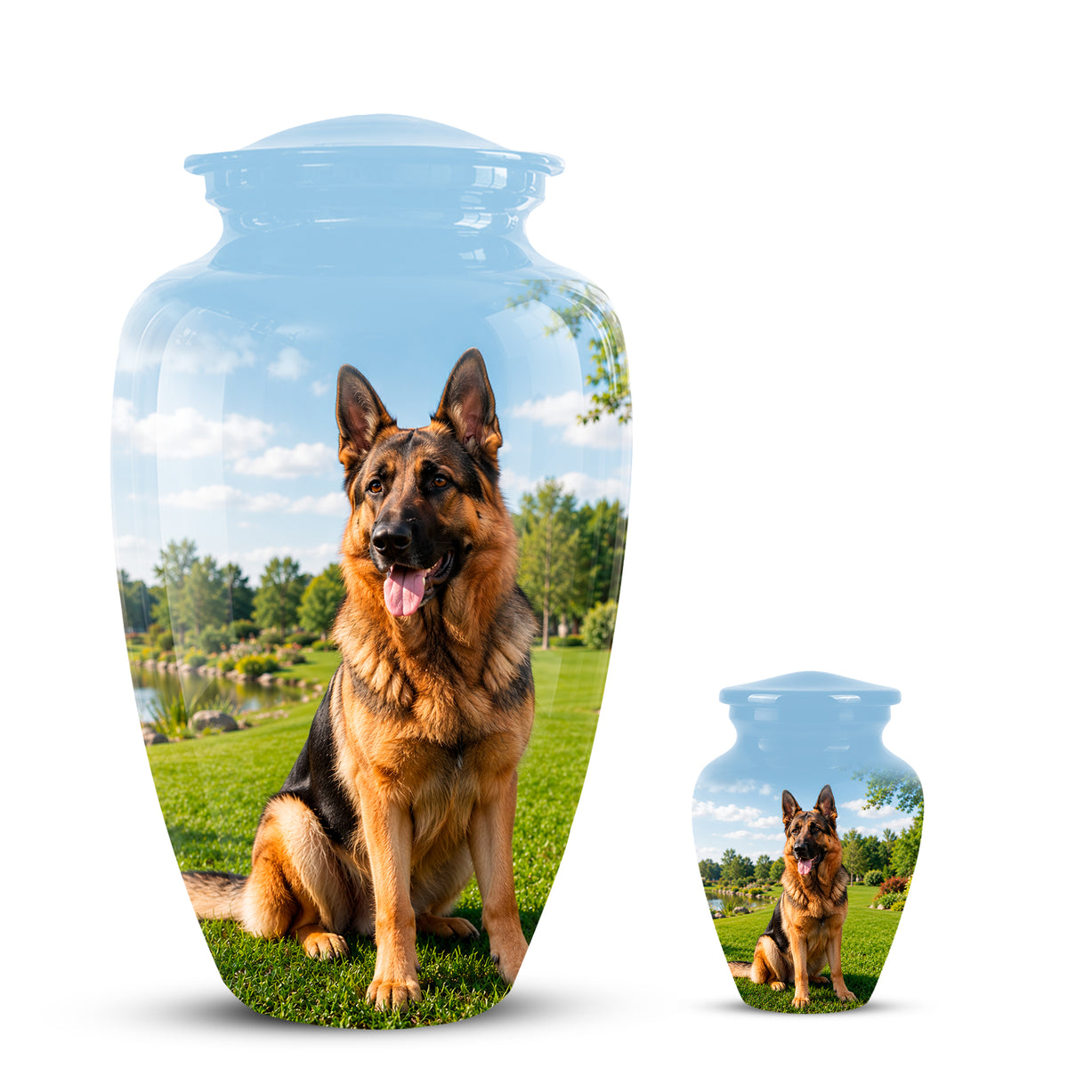 German Shepherd Dog Cremation Urn – Personalized Pet Memorials For Ashes