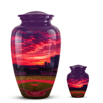 10 inch Large Urn with 1 Keepsake 3 inch