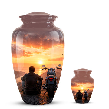 10 inch Large Urn with 1 Keepsake 3 inch