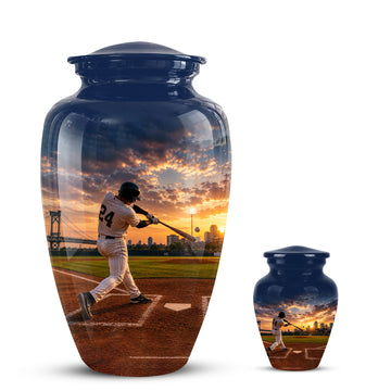 10 inch Large Urn with 1 Keepsake 3 inch