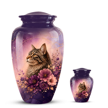 10 inch Large Urn with 1 Keepsake 3 inch