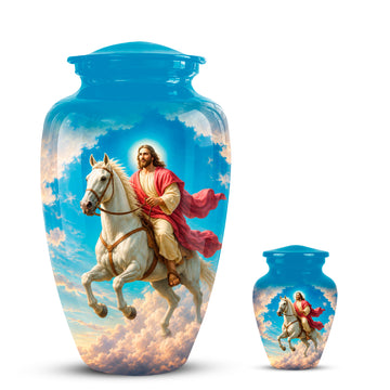 10 inch Large Urn with 1 Keepsake 3 inch
