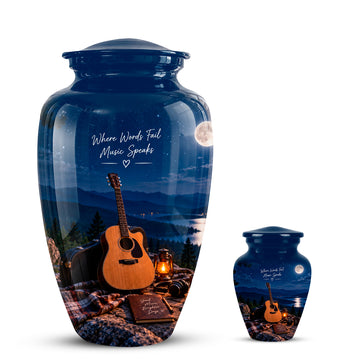 10 inch Large Urn with 1 Keepsake 3 inch
