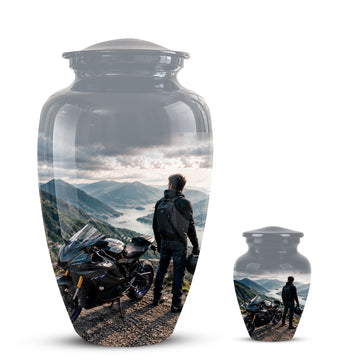 10 inch Large Urn with 1 Keepsake 3 inch