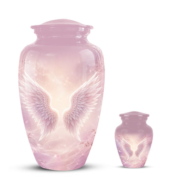 10 inch Large Urn with 1 Keepsake 3 inch