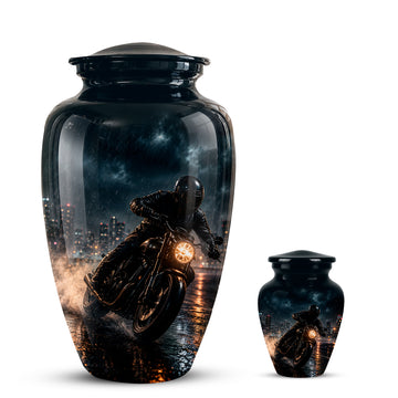 10 inch Large Urn with 1 Keepsake 3 inch